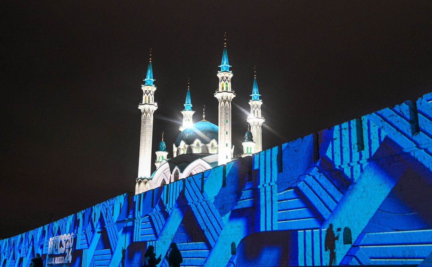 16th BRICS Summit. Kazan Kremlin projection mapping show