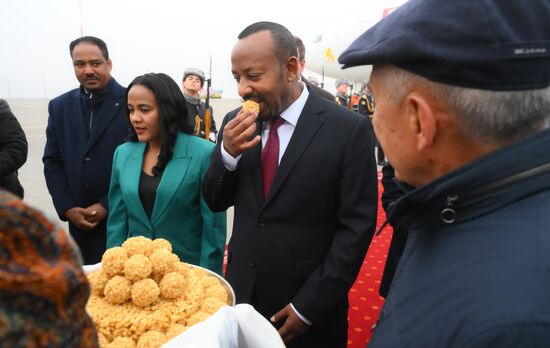 16th BRICS Summit. Arrival of Ethiopian Prime Minister Abiy Ahmed Ali