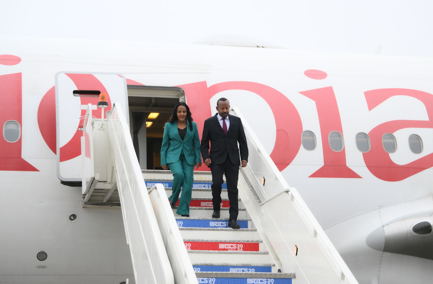 16th BRICS Summit. Arrival of Ethiopian Prime Minister Abiy Ahmed Ali