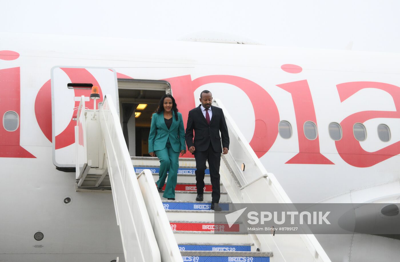 16th BRICS Summit. Arrival of Ethiopian Prime Minister Abiy Ahmed Ali