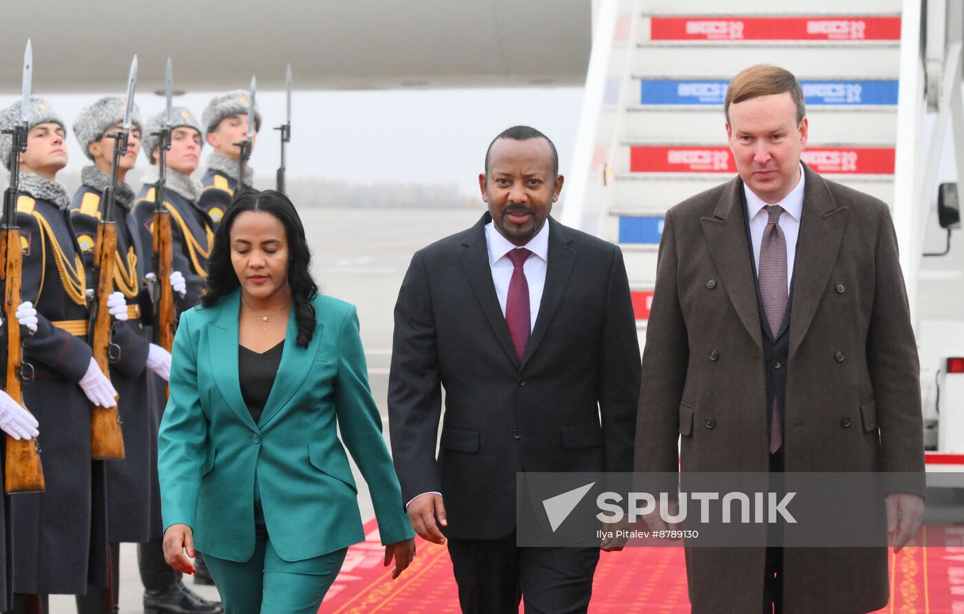 16th BRICS Summit. Arrival of Ethiopian Prime Minister Abiy Ahmed Ali