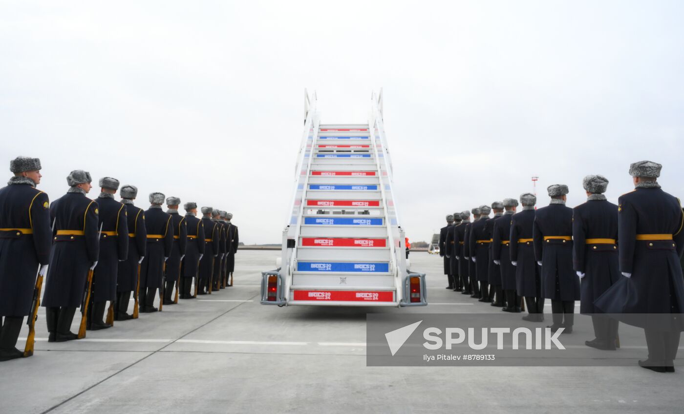 16th BRICS Summit. Arrival of Indian Prime Minister Narendra Modi