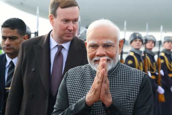 16th BRICS Summit. Arrival of Indian Prime Minister Narendra Modi