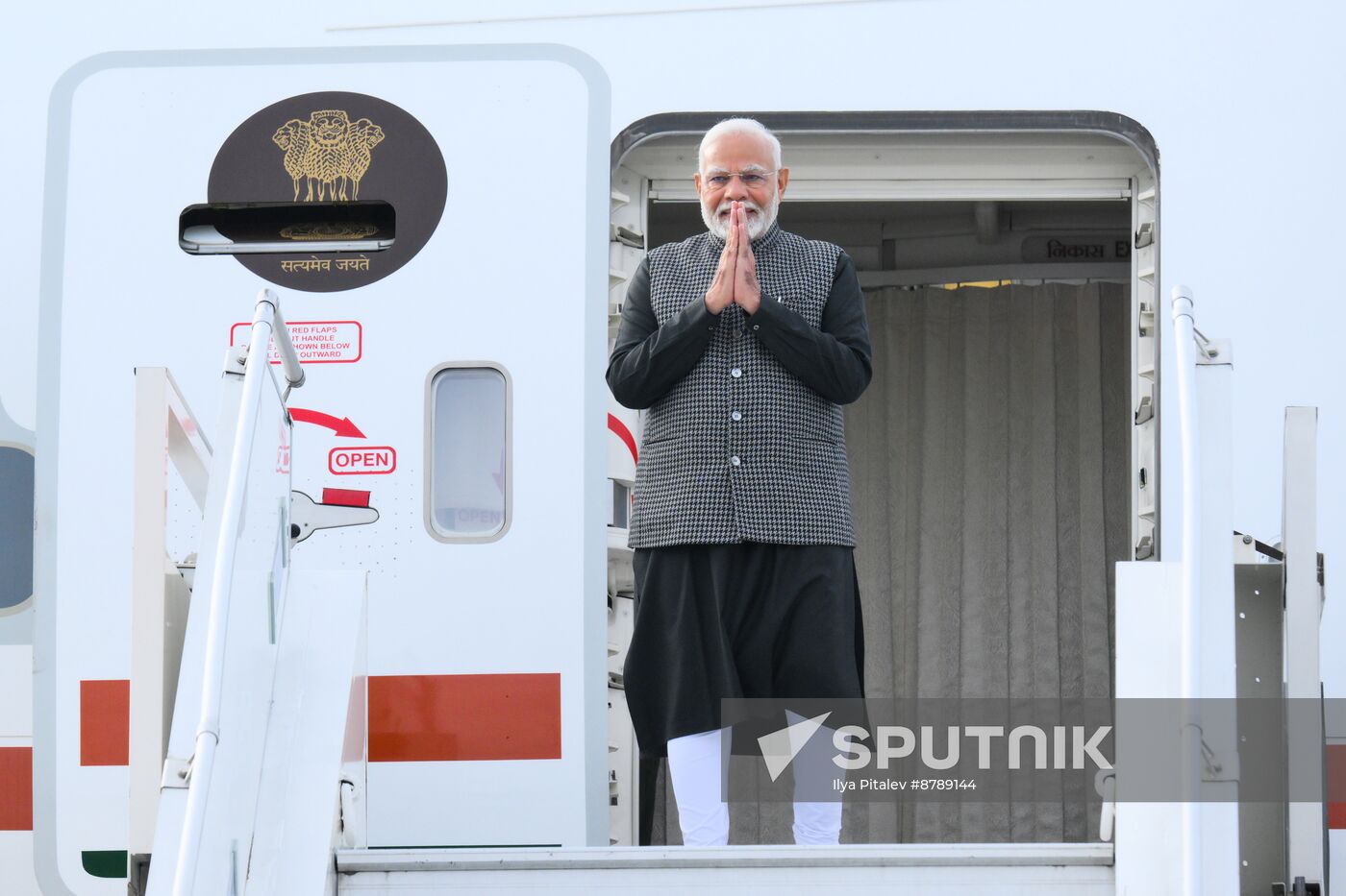 16th BRICS Summit. Arrival of Indian Prime Minister Narendra Modi