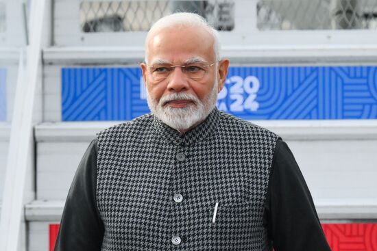 16th BRICS Summit. Indian Prime Minister Narendra Modi arrives in Kazan