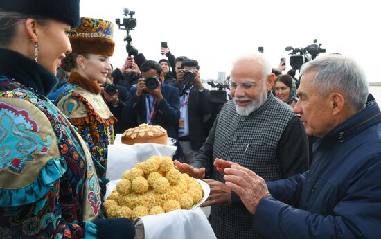 16th BRICS Summit. Arrival of Indian Prime Minister Narendra Modi