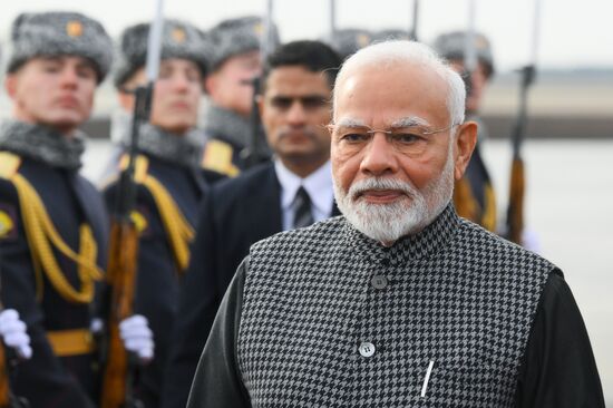 16th BRICS Summit. Arrival of Indian Prime Minister Narendra Modi