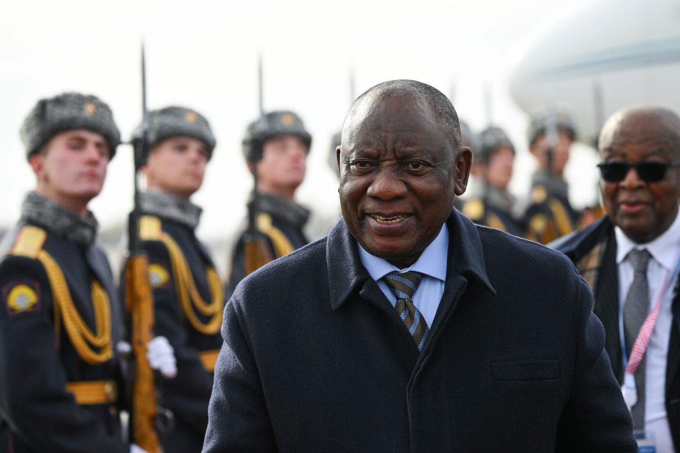 16th BRICS Summit. Arrival of President of Republic of South Africa Matamela Cyril Ramaphosa