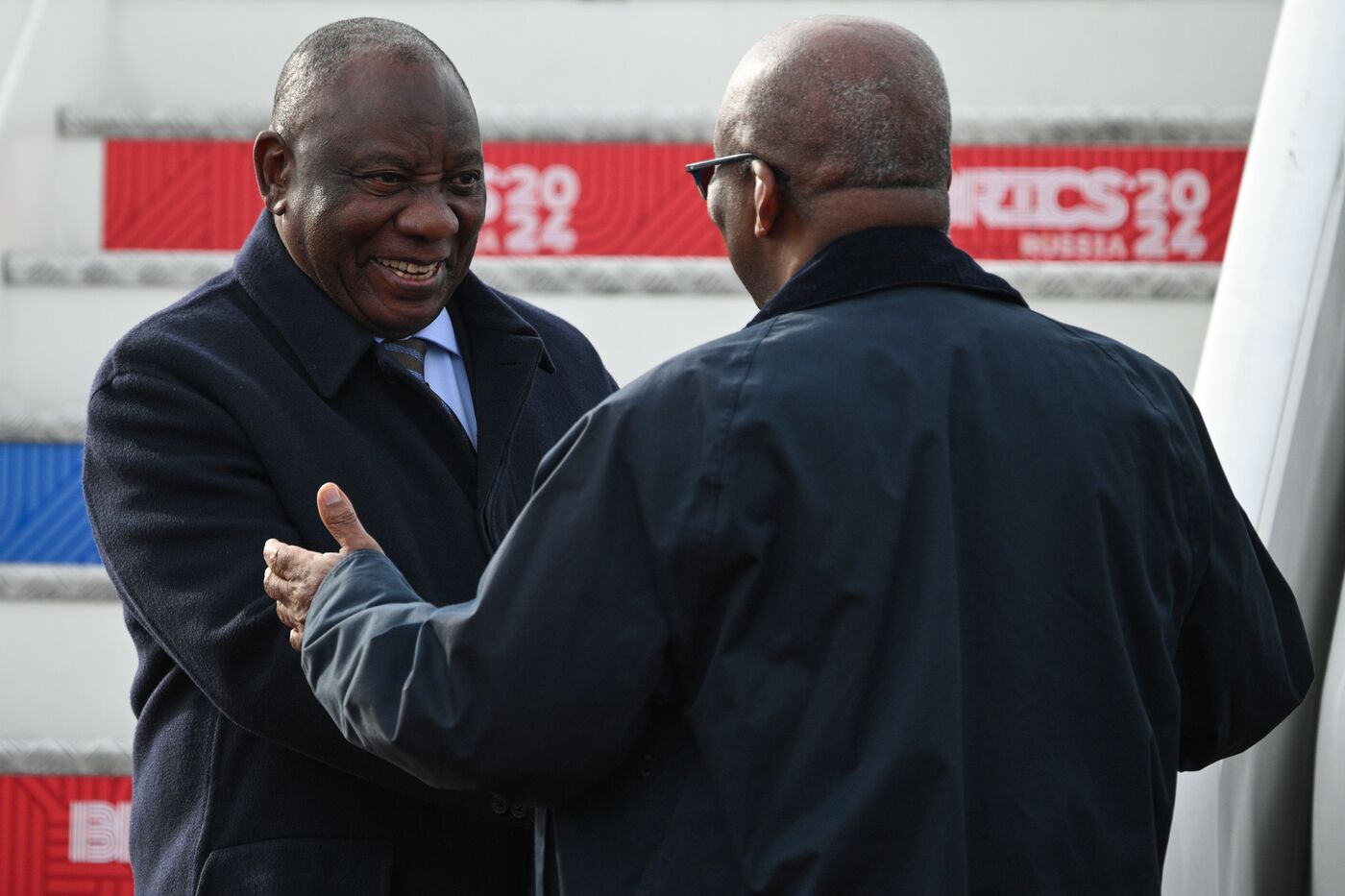 16th BRICS Summit. Arrival of President of Republic of South Africa Matamela Cyril Ramaphosa