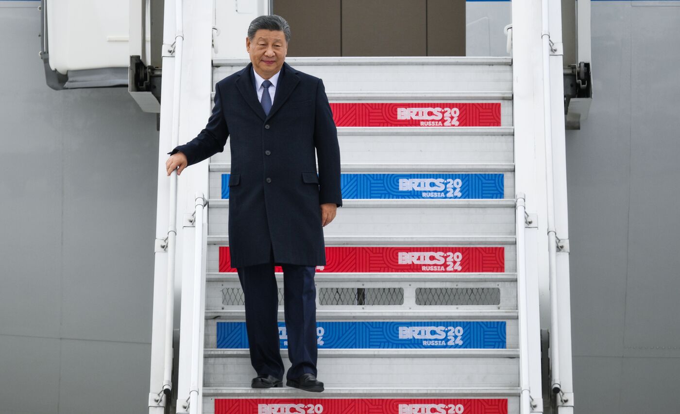 16th BRICS Summit. Arrival of President of People's Republic of China Xi Jinping