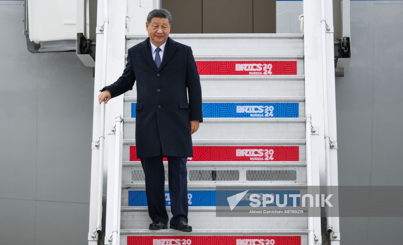 16th BRICS Summit. Arrival of President of People's Republic of China Xi Jinping