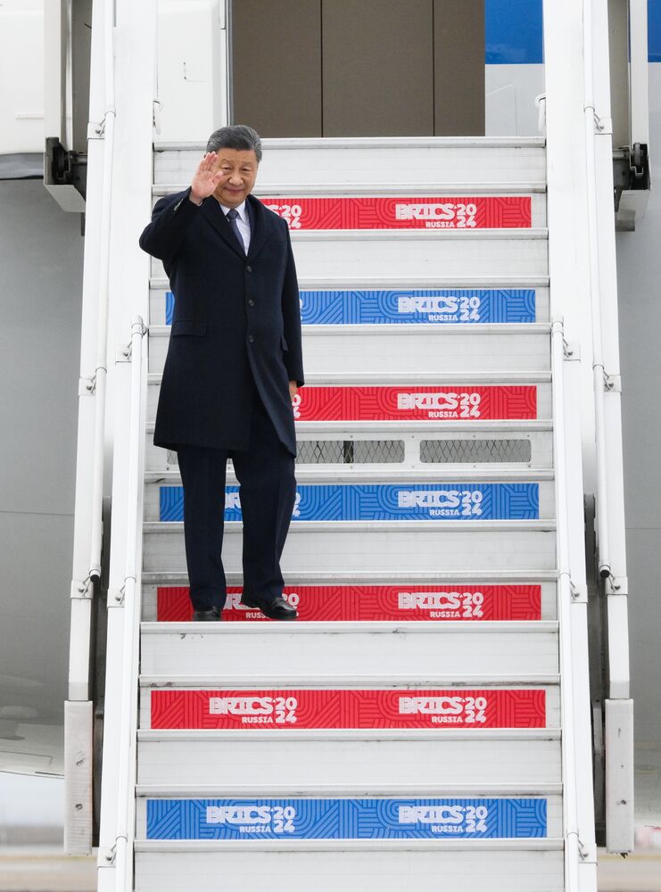 16th BRICS Summit. Arrival of President of People's Republic of China Xi Jinping