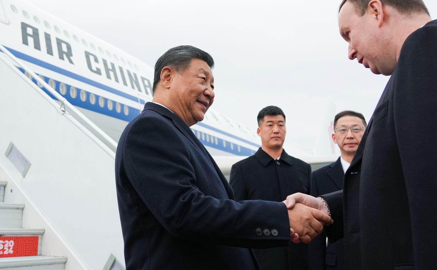 16th BRICS Summit. Arrival of President of People's Republic of China Xi Jinping