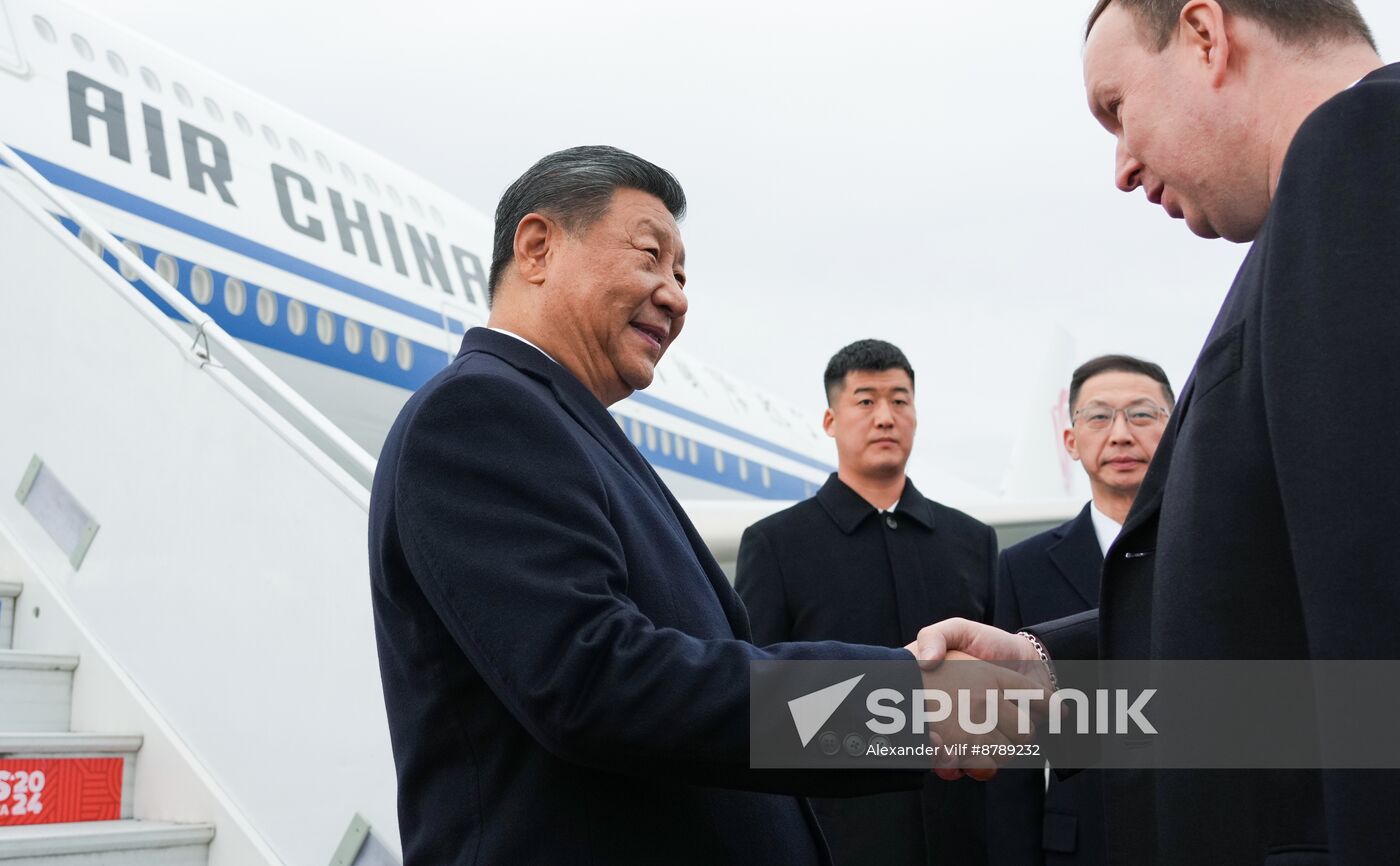 16th BRICS Summit. Arrival of President of People's Republic of China Xi Jinping