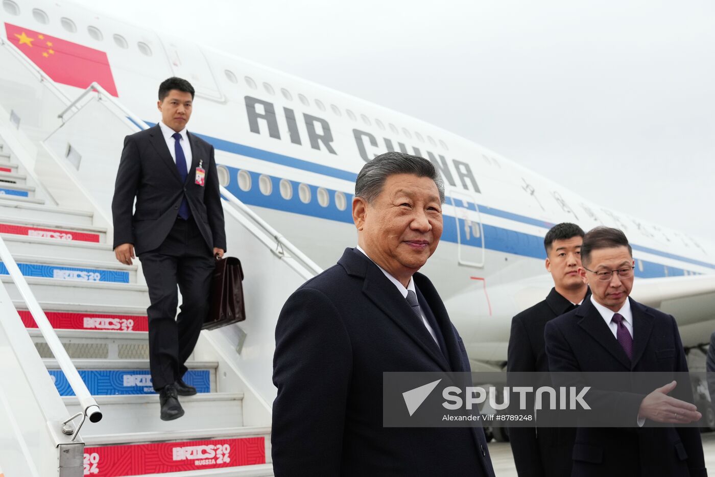 16th BRICS Summit. Arrival of President of People's Republic of China Xi Jinping