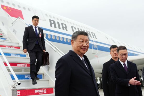 16th BRICS Summit. Arrival of President of People's Republic of China Xi Jinping