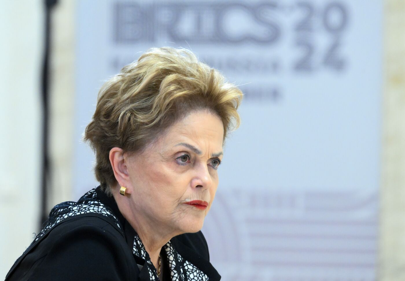 16th BRICS Summit. Russian President Vladimir Putin meets with BRICS New Development Bank President Dilma Rousseff