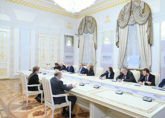 16th BRICS Summit. Russian President Vladimir Putin meets with BRICS New Development Bank President Dilma Rousseff