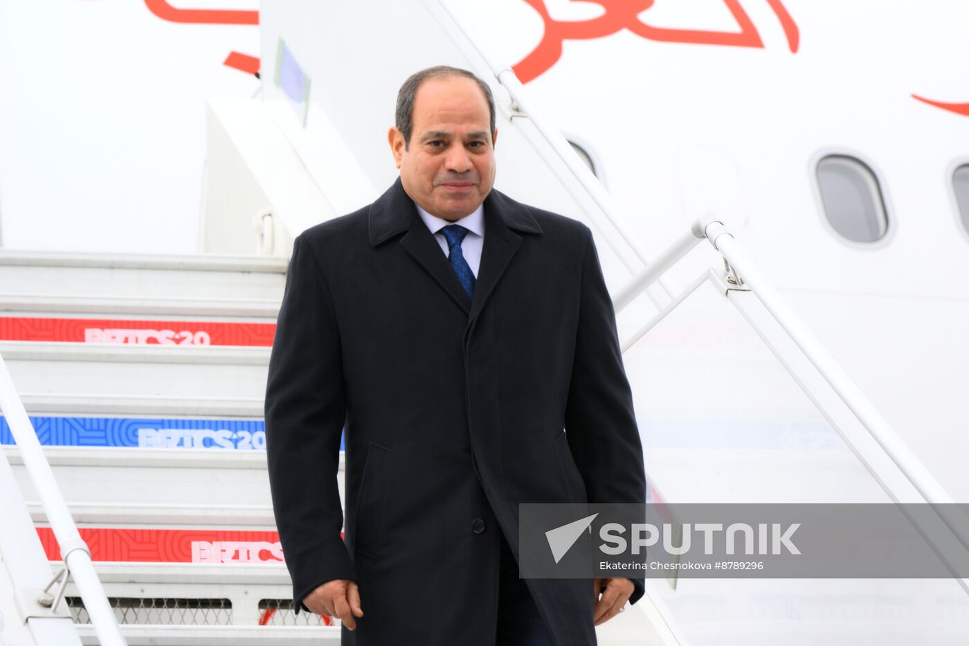 16th BRICS Summit. Arrival of Egyptian President Abdel Fattah al-Sisi