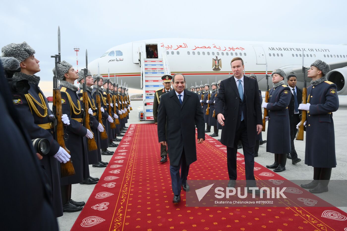 16th BRICS Summit. Arrival of Egyptian President Abdel Fattah al-Sisi