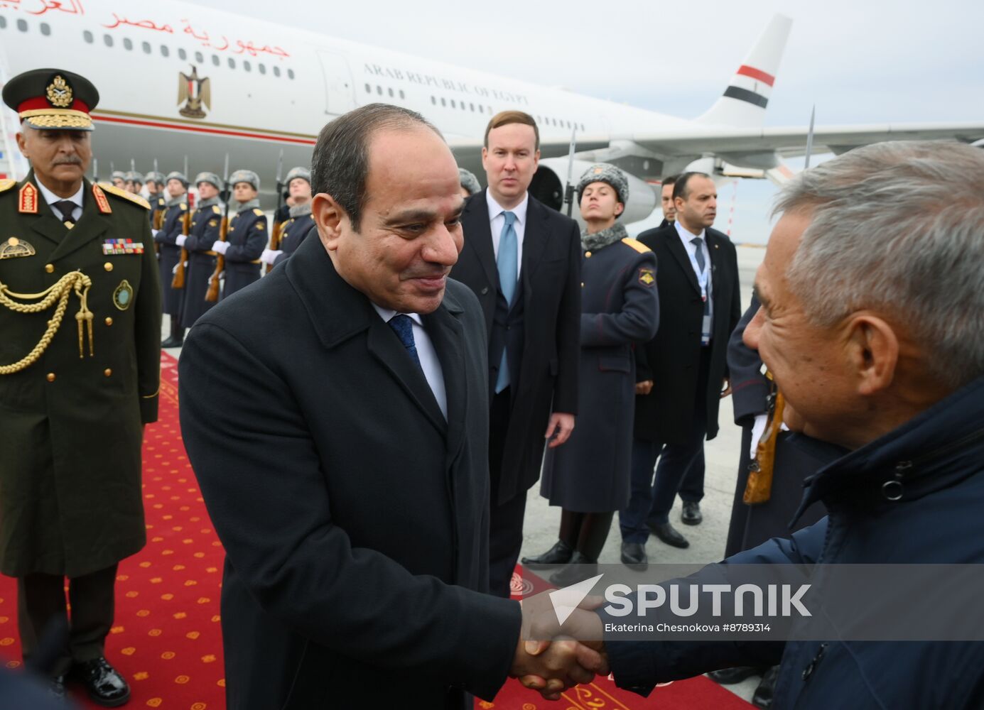 16th BRICS Summit. Arrival of Egyptian President Abdel Fattah al-Sisi