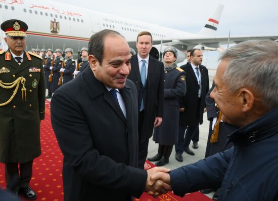 16th BRICS Summit. Arrival of Egyptian President Abdel Fattah al-Sisi