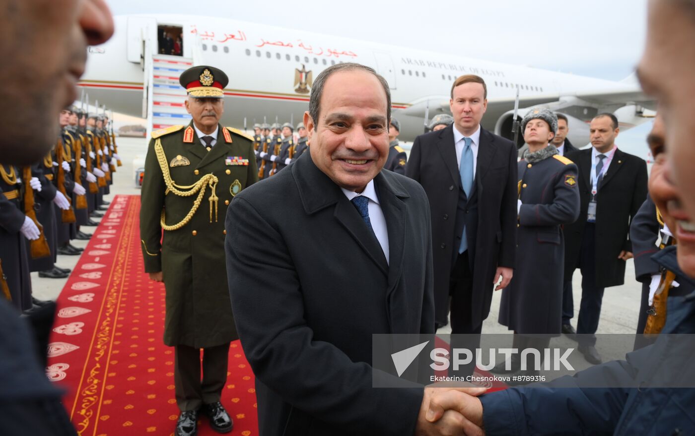 16th BRICS Summit. Arrival of Egyptian President Abdel Fattah al-Sisi