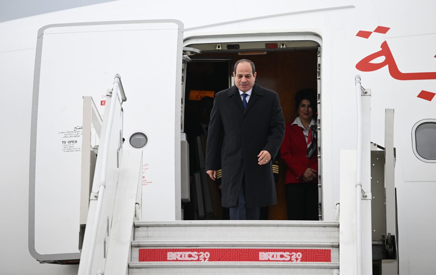 16th BRICS Summit. Arrival of Egyptian President Abdel Fattah al-Sisi