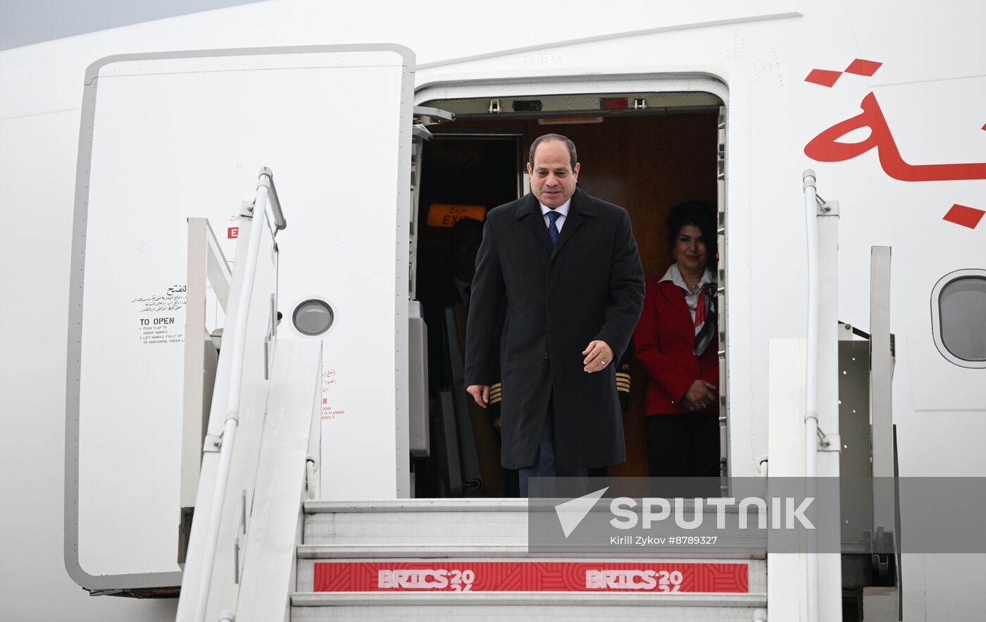 16th BRICS Summit. Arrival of Egyptian President Abdel Fattah al-Sisi