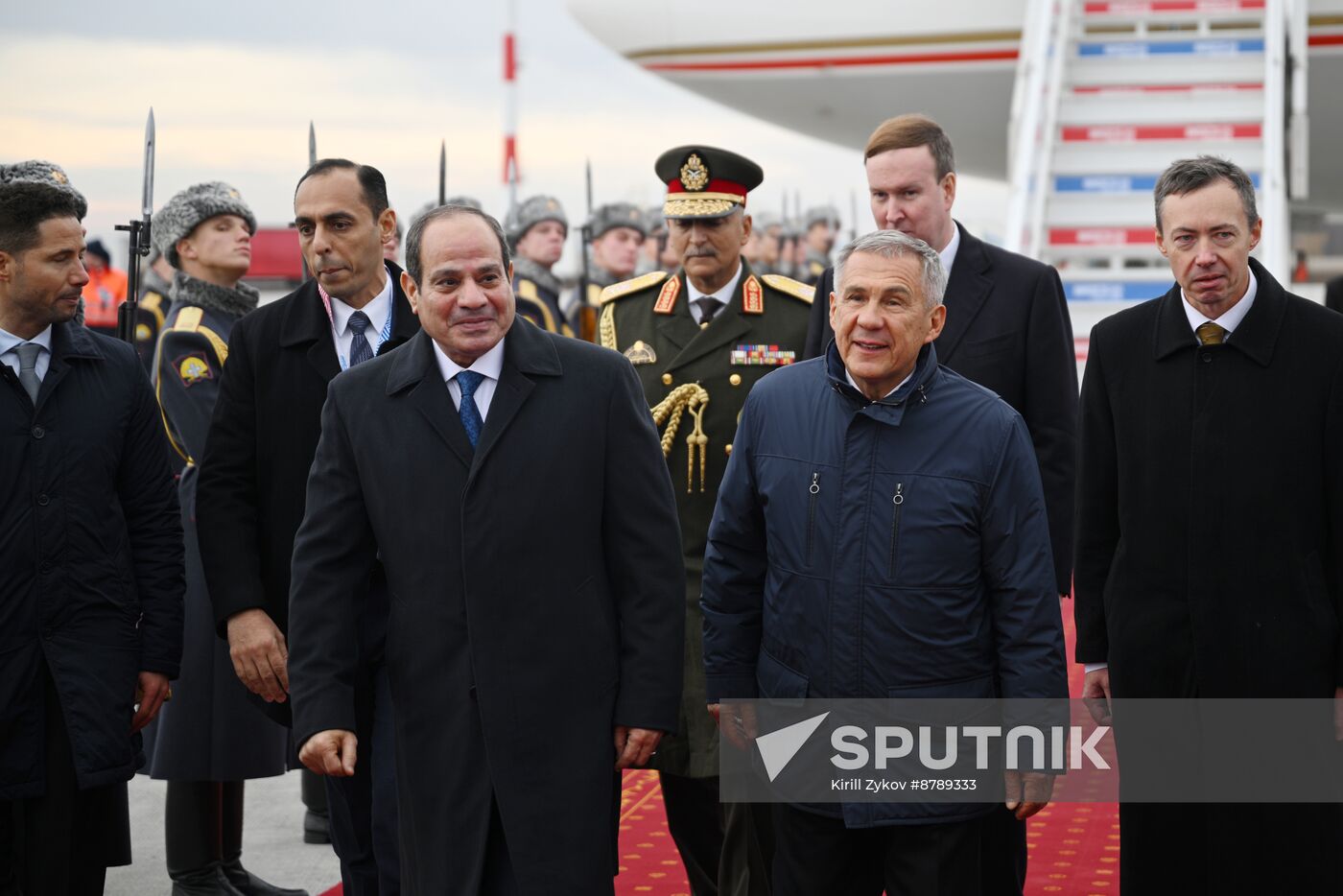 16th BRICS Summit. Arrival of Egyptian President Abdel Fattah al-Sisi