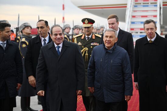 16th BRICS Summit. Arrival of Egyptian President Abdel Fattah al-Sisi