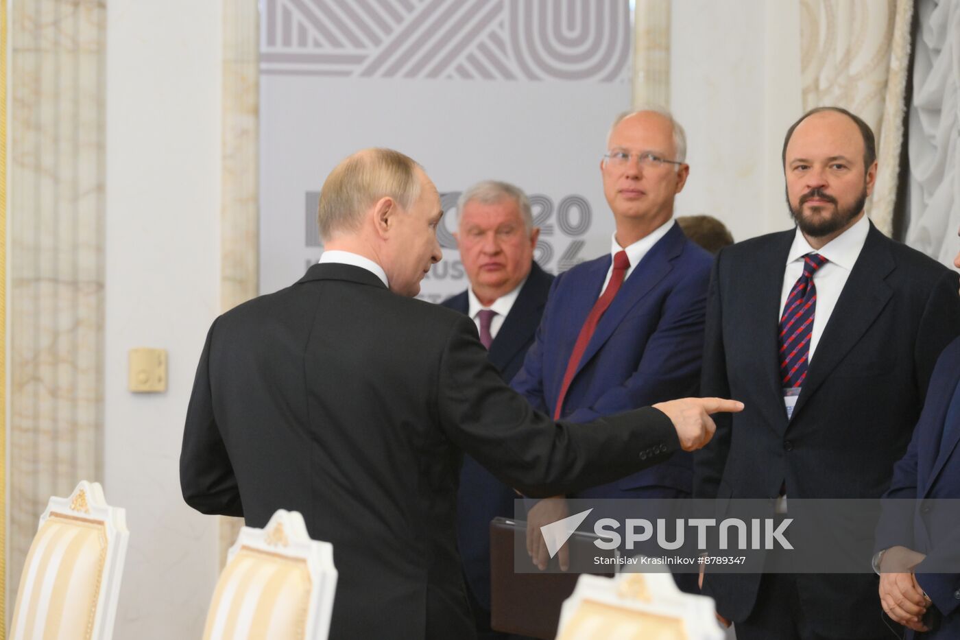 16th BRICS Summit. Russian President Vladimir Putin meets with Indian Prime Minister Narendra Modi