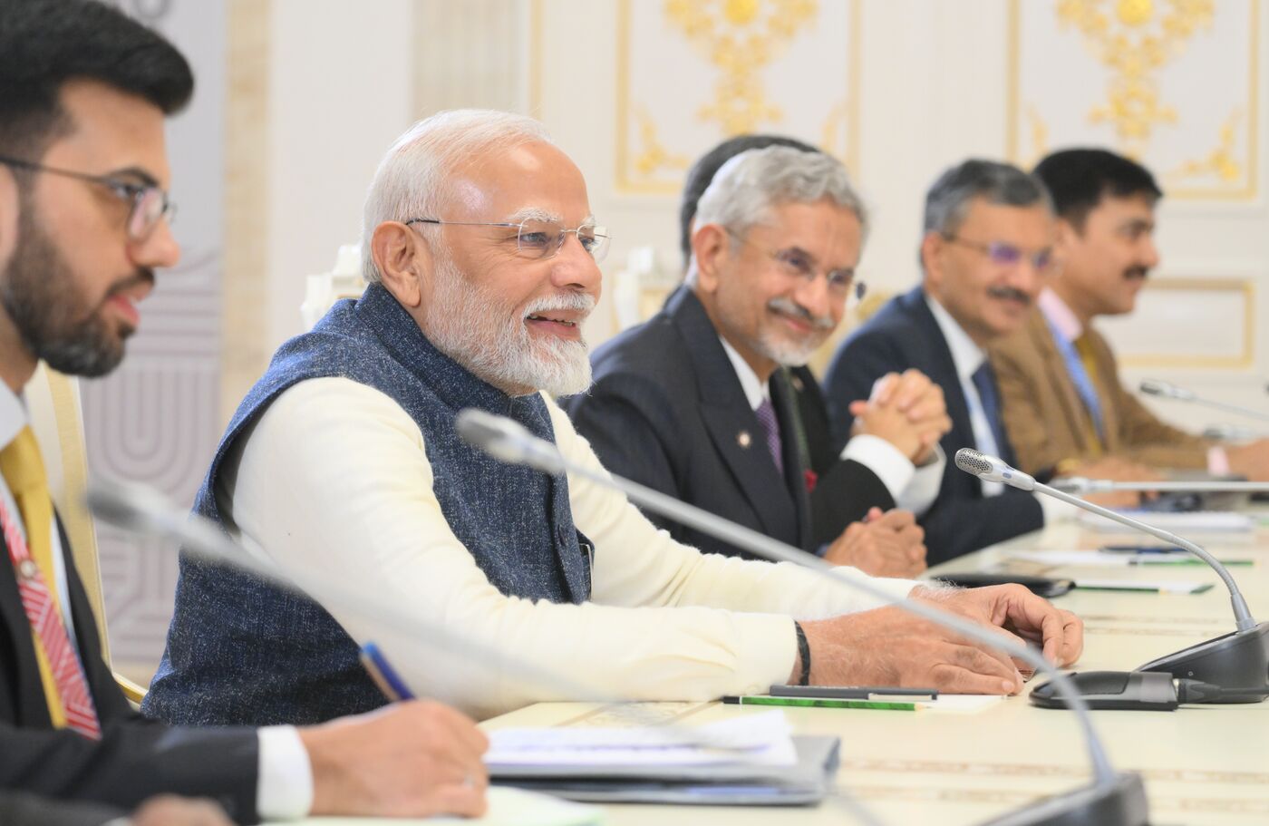 16th BRICS Summit. Russian President Vladimir Putin meets with Indian Prime Minister Narendra Modi