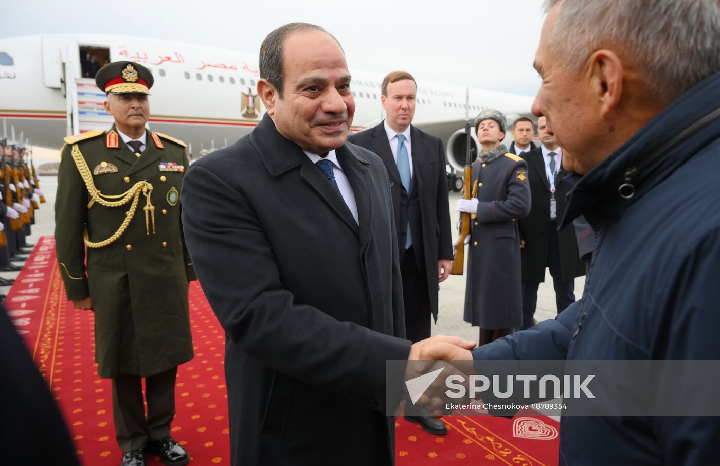 16th BRICS Summit. Arrival of Egyptian President Abdel Fattah al-Sisi