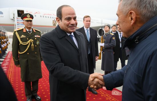 16th BRICS Summit. Arrival of Egyptian President Abdel Fattah al-Sisi