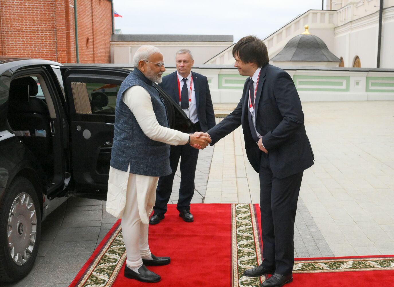 16th BRICS Summit. Russian President Vladimir Putin meets with Indian Prime Minister Narendra Modi