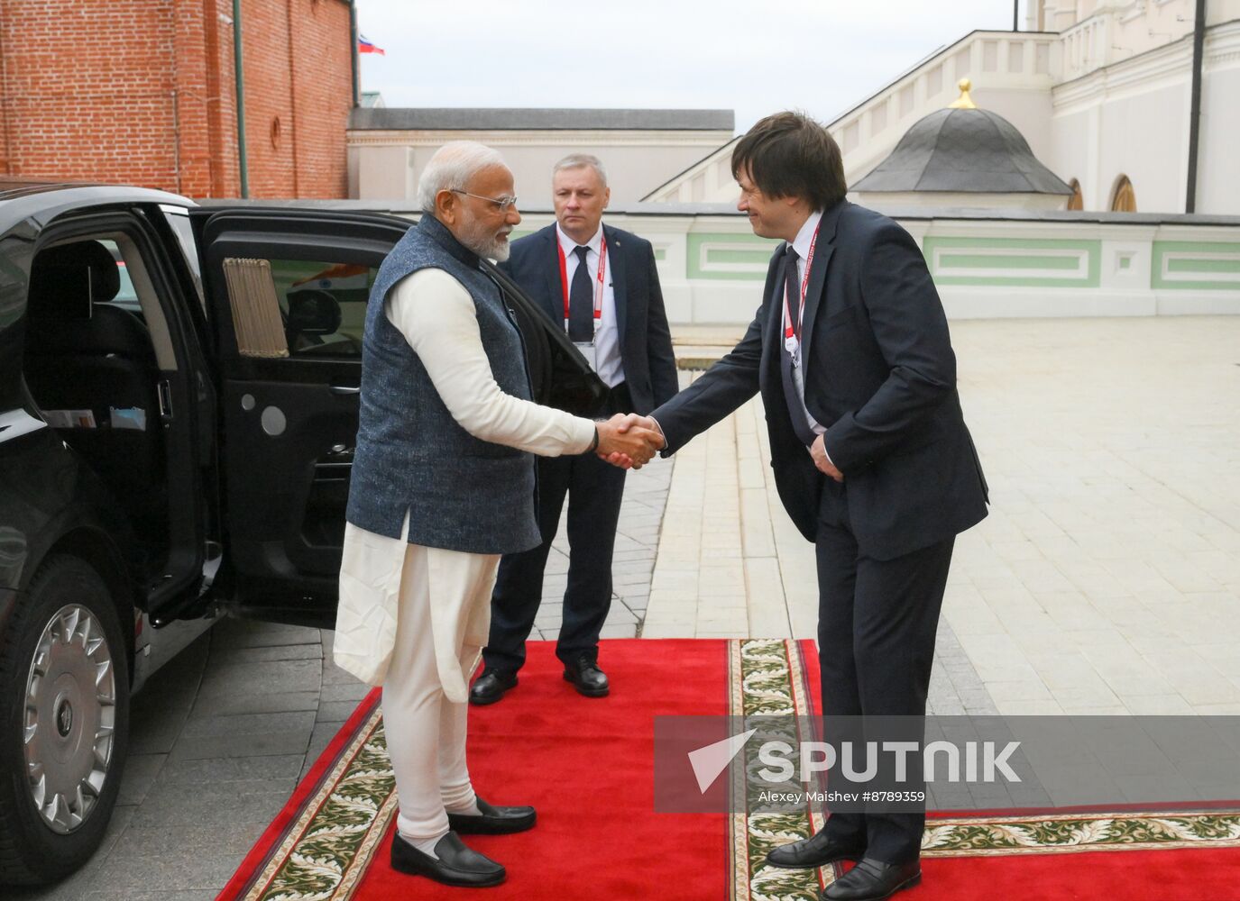 16th BRICS Summit. Russian President Vladimir Putin meets with Indian Prime Minister Narendra Modi