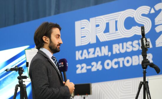 The 16th BRICS Summit. Work of the BRICS International Press Center. Location: Russia, Republic of Tatarstan, Kazan. Author: Maksim Bogodvid. 16th BRICS Summit. Work of forum