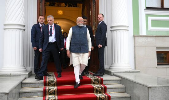 16th BRICS Summit. Russian President Vladimir Putin meets with Indian Prime Minister Narendra Modi