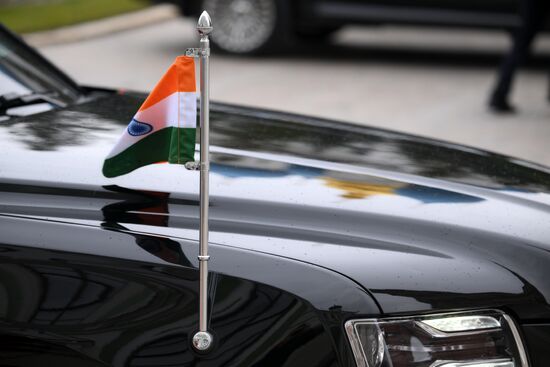 16th BRICS Summit. Russian President Vladimir Putin meets with Indian Prime Minister Narendra Modi