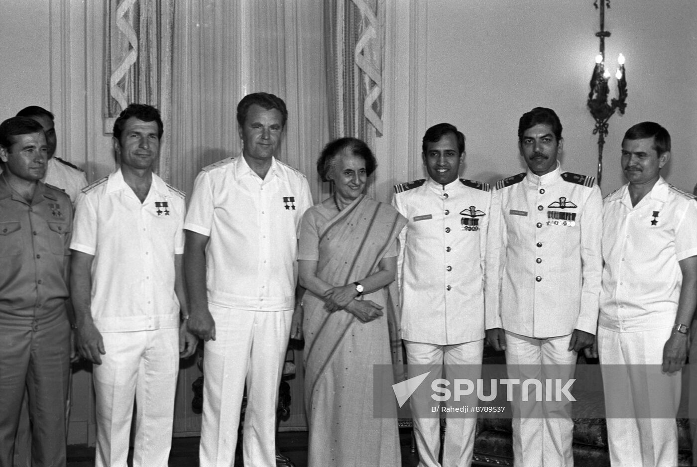 Soyuz T-11 international space mission crew in India
