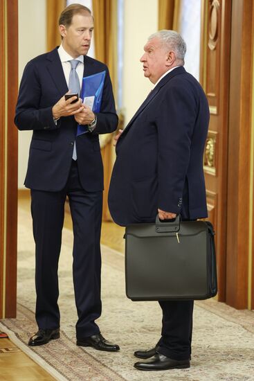 16th BRICS Summit. Russian President Vladimir Putin meets with President of South Africa Cyril Ramaphosa