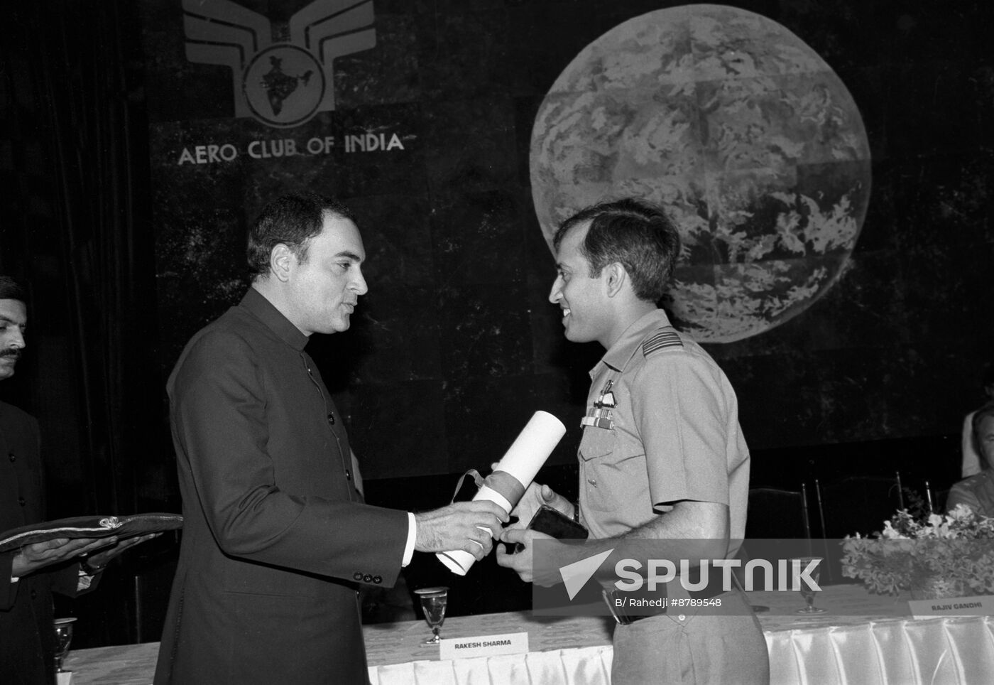 Soyuz T-11 international crew in India