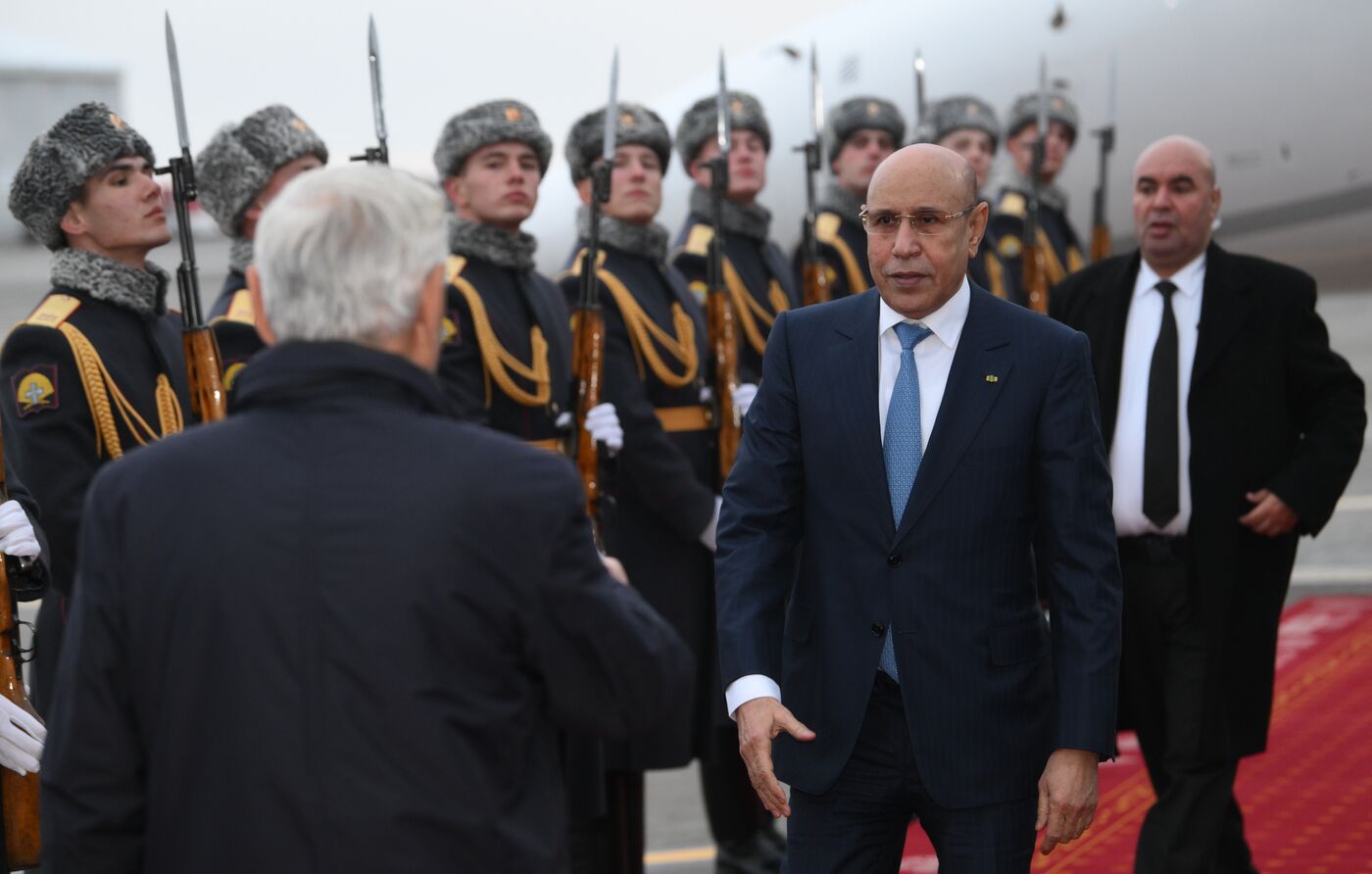 16th BRICS Summit. President of Mauritania Mohamed Ould Cheikh Mohamed Ahmed Ould Ghazouani arrives at the summit