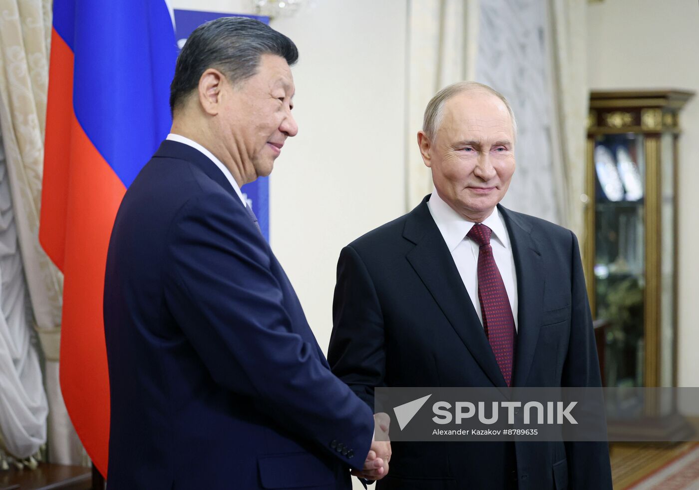 16th BRICS Summit. President Vladimir Putin meets with President of China Xi Jinping