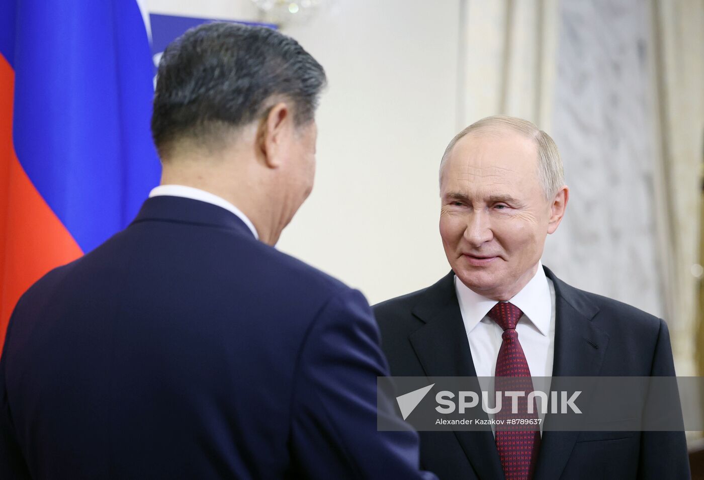 16th BRICS Summit. President Vladimir Putin meets with President of China Xi Jinping