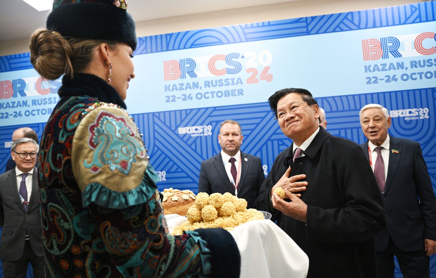 16th BRICS Summit. President of Laos Thongloun Sisoulith arrives in Kazan