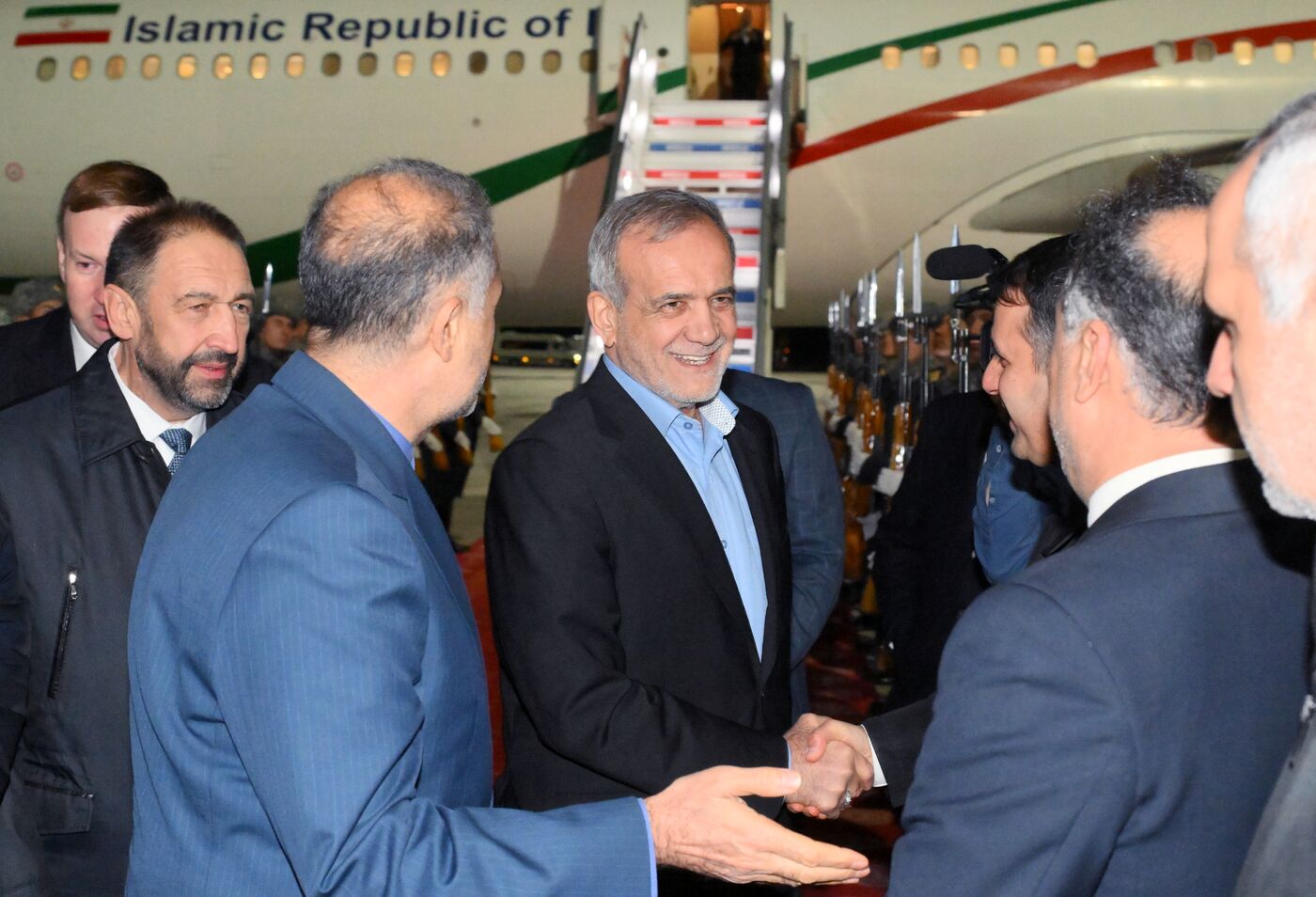 16th BRICS Summit. President of Iran Masoud Pezeshkian arrives in Kazan