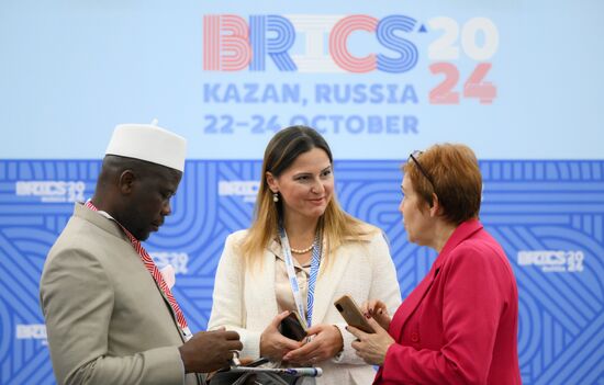 The 16th BRICS Summit. Work of the BRICS International Press Center. Location: Russia, Republic of Tatarstan, Kazan. Author: Maksim Bogodvid. 16th BRICS Summit. Work of forum