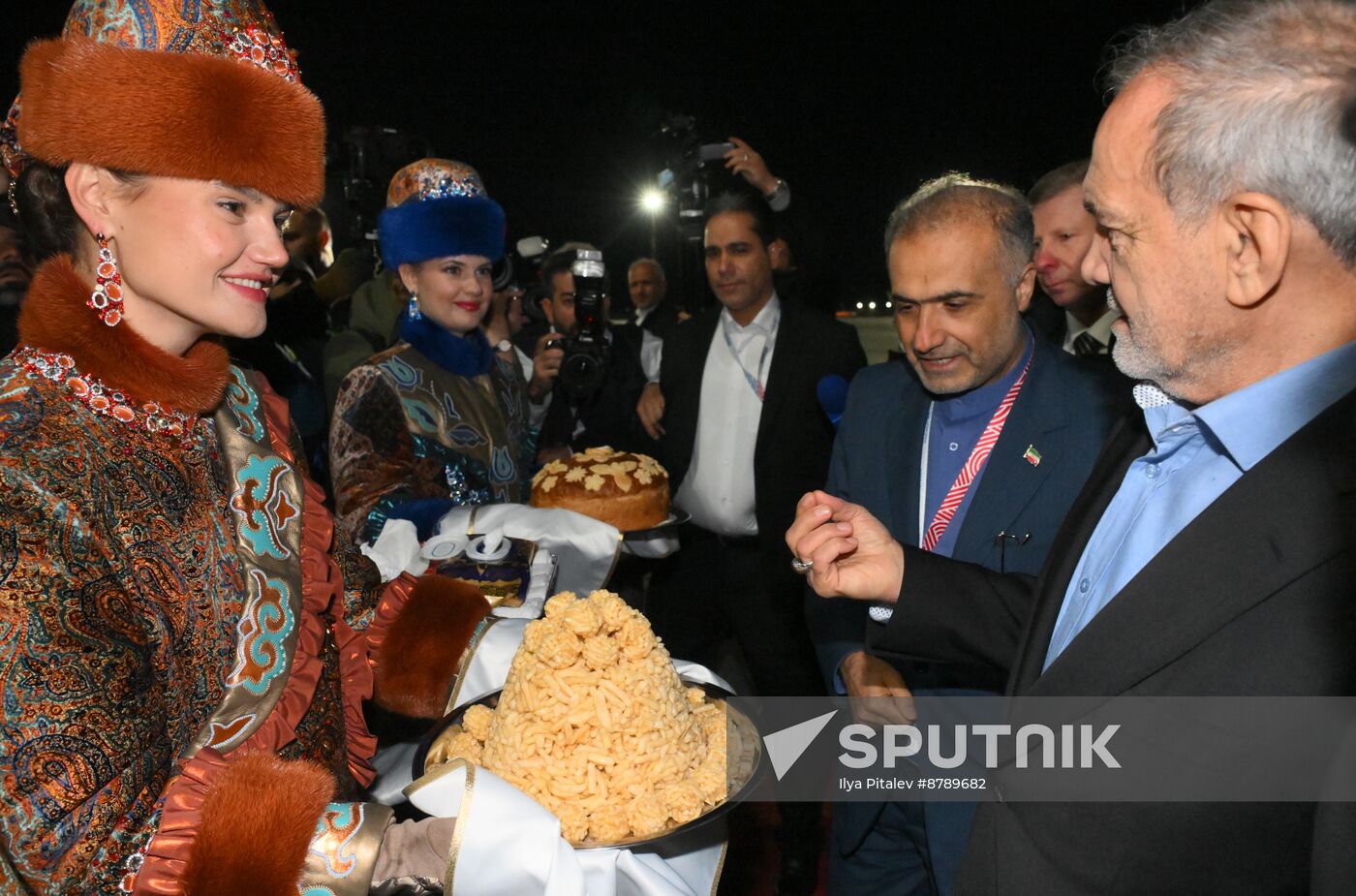 16th BRICS Summit. President of Iran Masoud Pezeshkian arrives in Kazan